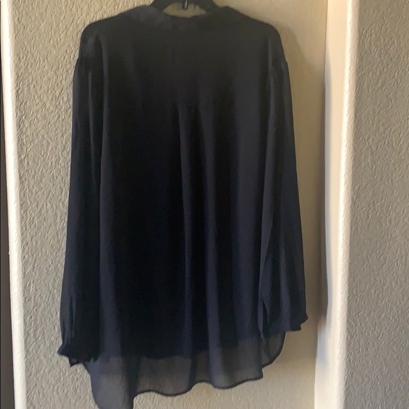 Black sheer blouse with tank top -NEW - Picture 3 of 3